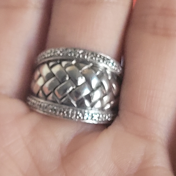 925 DL China weave style ring - Picture 4 of 6